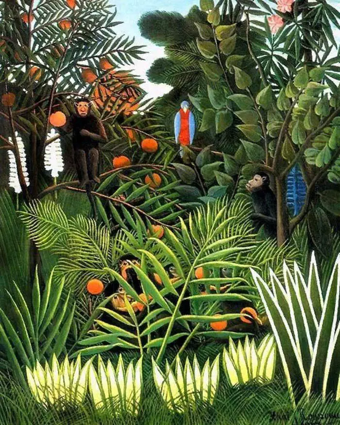 Henri Rousseau - Monkeys