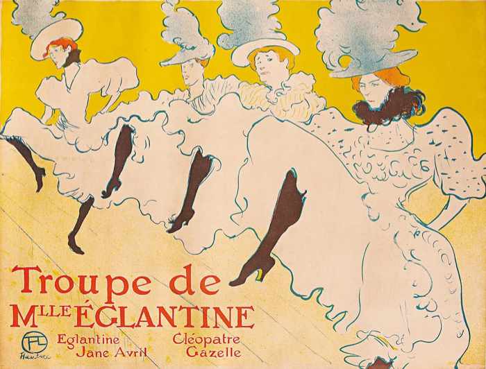 Toulouse Lautrec - La-Troupe-de-Mademoiselle-Eglantine