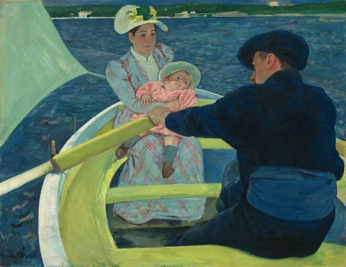 Mary Cassatt painting of the Boating Party