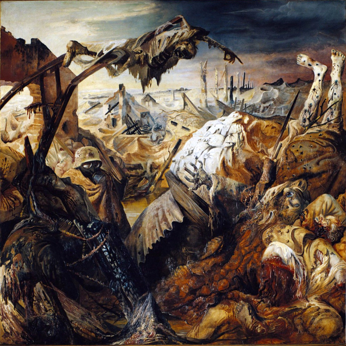 Ott Dix - centre panel for triptych 'WAR'