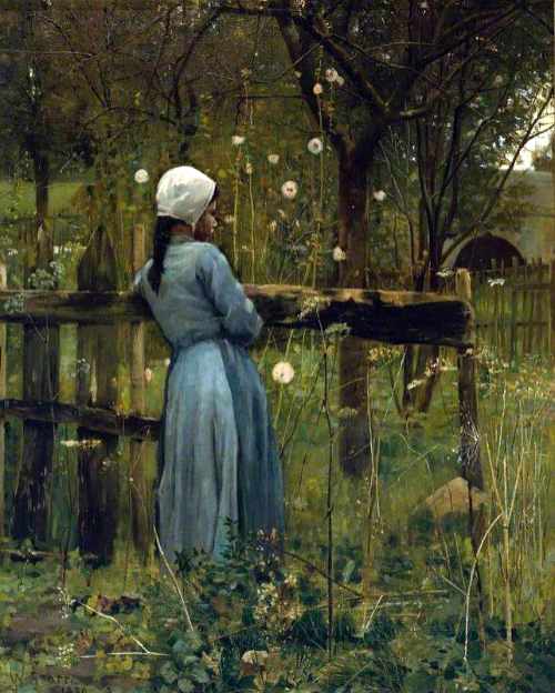 William Stott - Girl in a Meadow