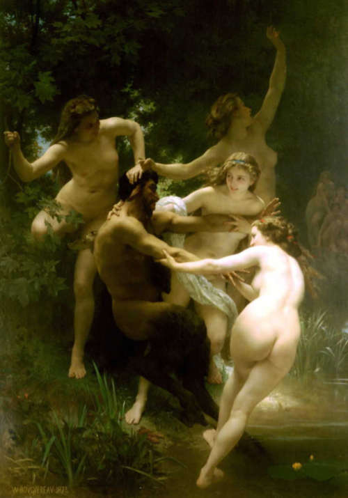 William Adolphe Bouguereau - Nymphs and Satyr 1873