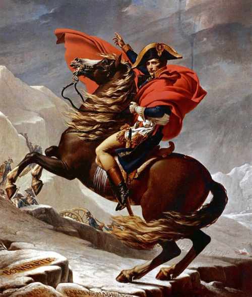 Napoleon crossing the Alps - Jacques Louis David