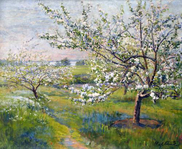 Hilma af Klint -Blooming Fruit Trees 1898