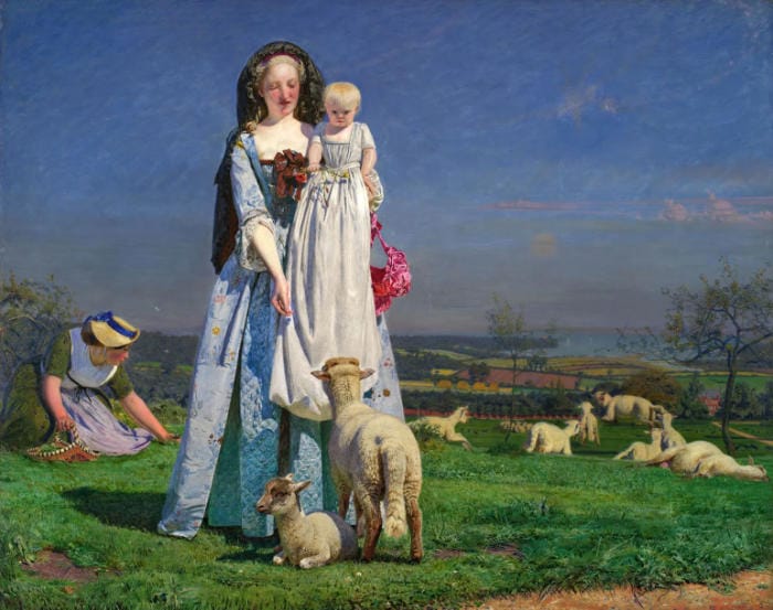 Ford Maddox Brown - Pretty Baa Lambs c. 1852