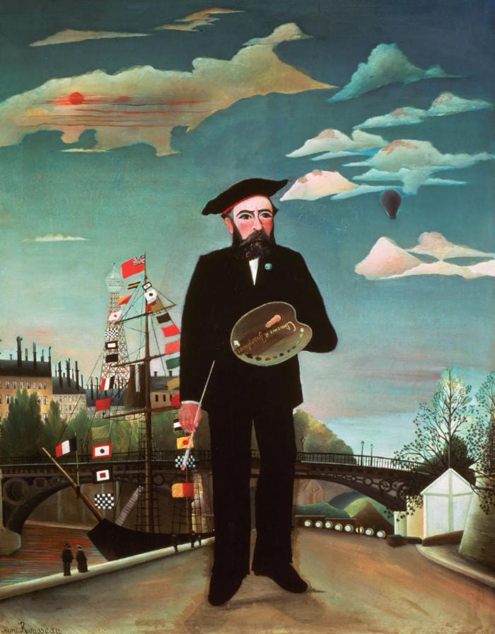 Henri Rousseau - Myself: Portrait - Landscape 1890