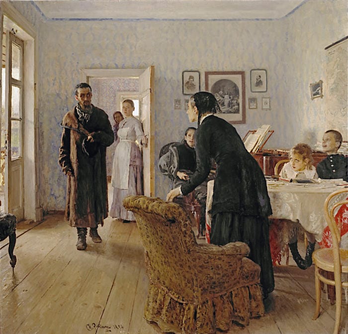 Ilya Repin - They did not expect Him 1884