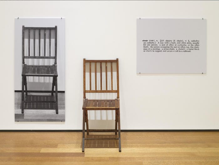 Joseph Kosuth – One and Three Chairs 1965 Joseph Kosuth - One and Three Chairs 1965