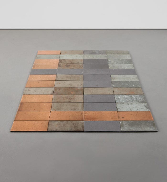 Carl Andre - 48 Bar Rectangular Fugue on 4 Ancient Metals 1988