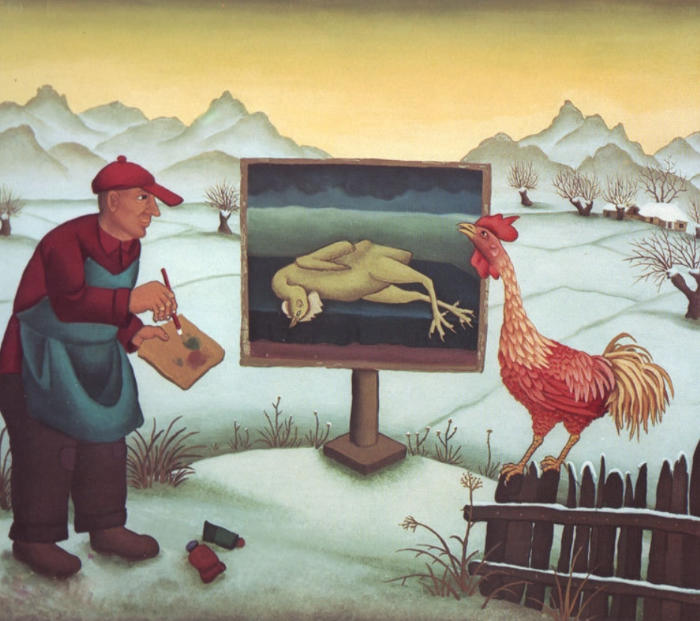 Ivan Generalić: Painting in Winter 1964